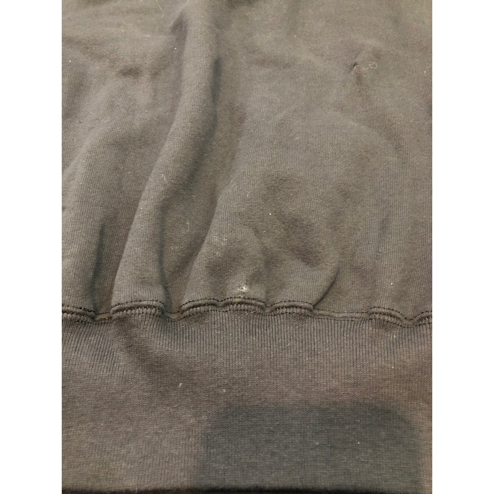 Nutmeg Mills Carolina Panthers Sweatshirt Mens L Black Vintage 90s NFL USA Made - Picture 8 of 11